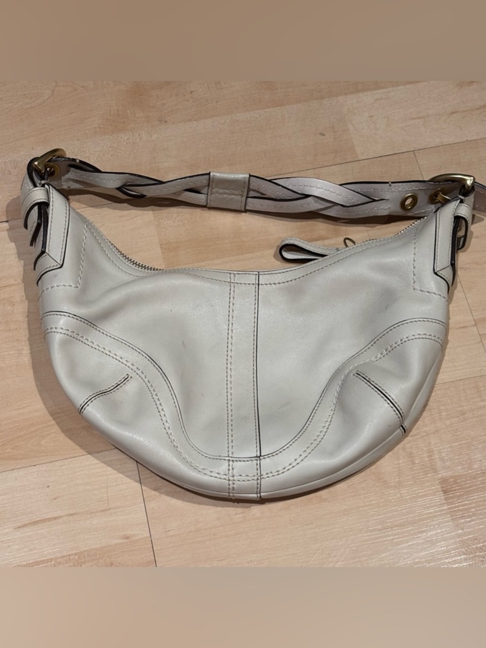 COACH Soho Dylan Braided Handle Hobo Leather Bag with dust bag - Picture 4 of 4